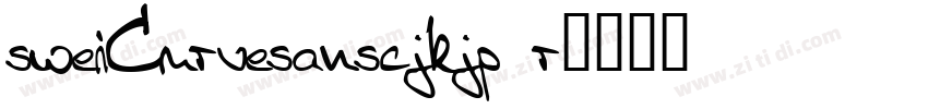 sweiCurvesanscjkjp r字体转换